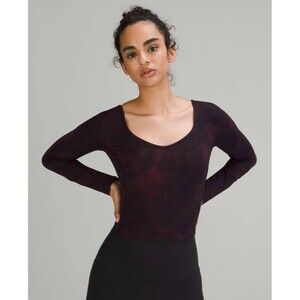 NWT Lululemon Align Long Sleeve Diamond Dye sz 8